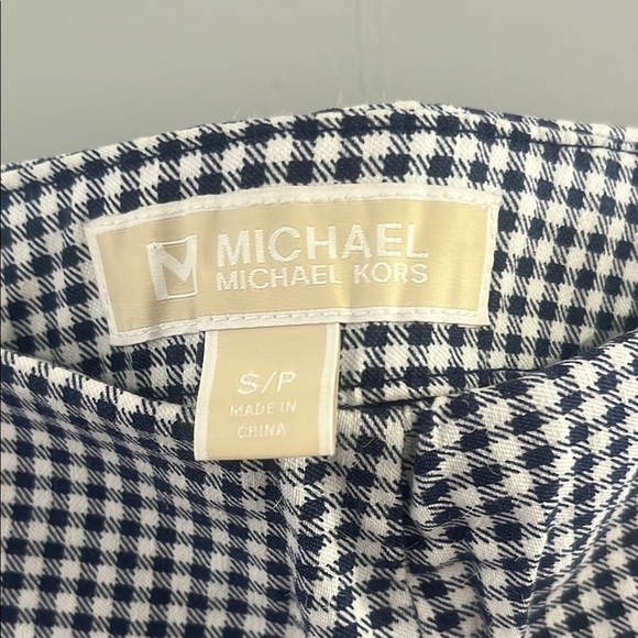 Michael Kors Blue and White Seersucker Trousers - Picture 2 of 3